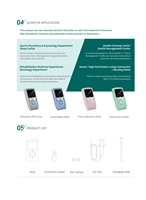 Appareil d'aide au sommeil portable à 9 modes inspiré de la CES - Machine légère de relaxation et d'amélioration du sommeil avec contrôle de la minuterie pour usage domestique