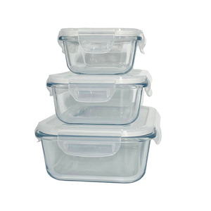 Reihey 28 Oz Portable Grand Récipients Ronds en Verre Bols de Stockage au Congélateur Verre Alimentaire pour la Préparation des Repas pour Adulte avec Lot de 5 Cuisine RH - Product Image 3