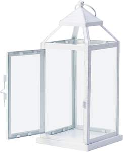 Candelero de Metal elegante y moderno, construcción duradera con superficie pulida, linterna versátil para decoración del hogar interior y exterior - Product Image 6