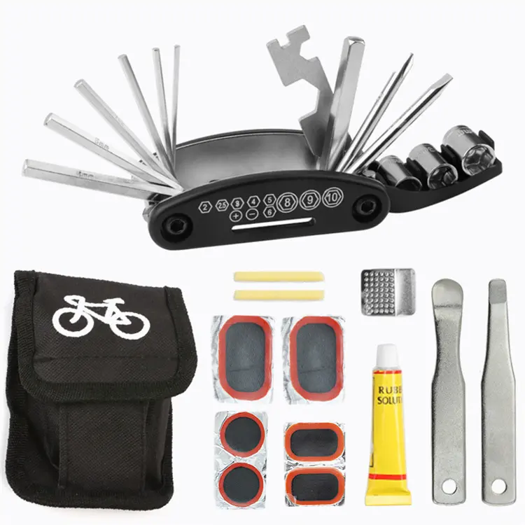 Multifunctional Bicycle Tools Set professional Repair Combination Repair Tool Folding Bicycle Tool Set