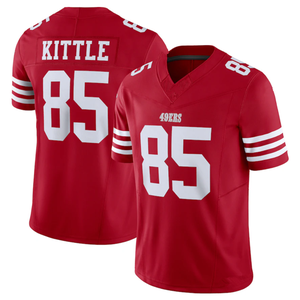 Nuevo Modelo de Tercera Generación San <span class=keywords><strong>Francisco</strong></span> # 13 Purdy # 23 McCaffrey # 54 Camisetas de Fútbol Americano Warner Cosidas de Primera Calidad - Product Image 3