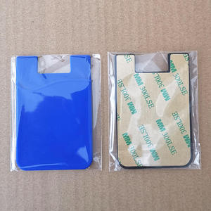 Custom Logo Adhesive Sticker Mobile Phone Back Cards Wallet Case Credit ID Card Holder Cell Phone Card Holder Pocket 5.8 x 8.8cm - Product Image 6