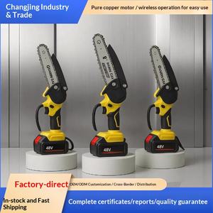 Sierra de mano pequeña transfronteriza recargable con batería de litio, tipo pulsera, para cortar leña y árboles en exteriores - Product Image 1