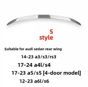 Aileron supérieur en fibre de carbone véritable pour Audi A3/A4/A5/A6L/S3/S4/A7L, pièces de modification, mise à niveau, décoration, Chine 2017-2024 - Product Image 6