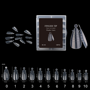 120 pièces de moules à ongles longs pour extension rapide française, double forme, pour ongles cercueil, pour manucure en gel en salon, outil de système d'onglerie réutilisable - Product Image 3