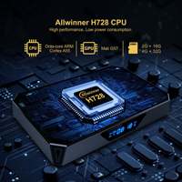 X96q Pro+ Allwinner H728 Octa-core Android TV Box 2/16/4/32/64GB Conexión de 1 Gbps Doble AC Wifi 6 Android 14