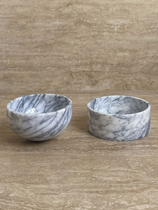 Stonekocc personnalisé marbre naturel luxe Villa Art Onyx <span class=keywords><strong>bougie</strong></span> <span class=keywords><strong>plateau</strong></span> bol légumes fruits pierre artisanat décorations pour la maison - Product Image 4