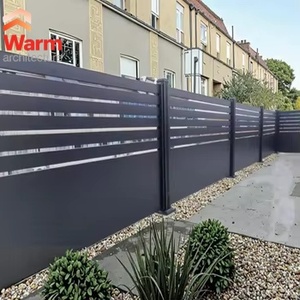 แผงรั้วสวนอะลูมิเนียมตกแต่งสวนหลังบ้านแนวตั้ง ดีไซน์ทันสมัย แข็งแรง ทนทาน ป้องกันสนิม ป้องกันแมลง และป้องกันการกัดกร่อน - Product Image 1