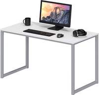 Table de bureau rectangulaire moderne de haute qualité LIWEI avec cadre en fer pour l'étude et l'écriture, idéale pour le bureau à domicile
