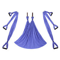 Meilleur <span class=keywords><strong>lit</strong></span> de yoga volant de couleur dégradée anti-gravité balançoire hamac de yoga aérien à faible étirement - Product Image 5