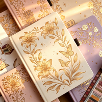 Carnet de notes en tissu fait main avec motif floral personnalisé, carnet de croquis personnalisé