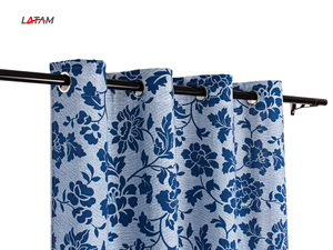 Rèm Cửa Sổ Vải Polyester Cho Phòng Khách, Giá Rẻ, In Họa Tiết Hoa, Làm Tối - Product Image 3