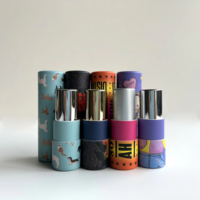 Tube de baume à lèvres en carton kraft recyclé, biodégradable, écologique, fait main, personnalisable, couleurs sur mesure, 0,3 oz, estampage