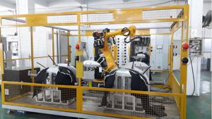 Máquina de Soldadura Flexible de Tres Cabezas, Robot de Soldadura Ultrasónica de 3 Cabezas para Cubiertas de Ruedas, Fabricante de Máquinas de Soldadura para Cubiertas de Ruedas - Product Image 5