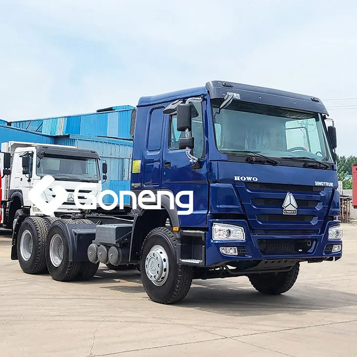 Caminhão de trator 40 50 toneladas, caminhão 6x4 usada, cabeça de reboque caminhão howo preço dongfeng à venda