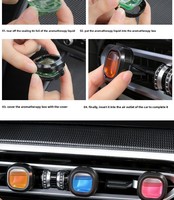 Pendentif désodorisant en verre pour voiture, ornement parfumé, parfum longue durée, élimination des odeurs, parfum décoratif, logo personnalisé OEM