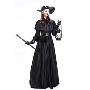 Costume de personnage de <span class=keywords><strong>film</strong></span> d'horreur pour adulte Halloween, Costume de héros de donjon Docteur Corbeau, Bouche de peste - Product Image 3