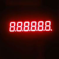 Affichage LED à 7 segments à 6 chiffres rouge 0,36 pouce Affichage numérique LED à 7 segments à 6 chiffres Horloge numérique
