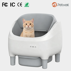 Smart <strong>Litter</strong> <strong>Box</strong> Self Cleaning Automatic 65L Open Top Electric <strong>Cat</strong> Toilet Wifi Remote APP Control Modern Design - Product Image 1