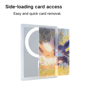 Strong Magnetic <strong>PC</strong> Material 8mm Thick Trading Card Protector Sleeve Game Display Card Transparent Protection Phone Holder - Product Image 5