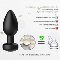 Vibrateur anal en silicone de qualité alimentaire, noir, étanche, rechargeable par USB, 10 fréquences, télécommande, jouet sexuel, très vendu