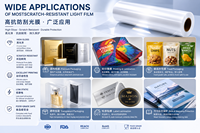 Film de lamination thermique BOPP brillant anti-rayures 25 microns pour impression de brochures en rouleau - Vente flash