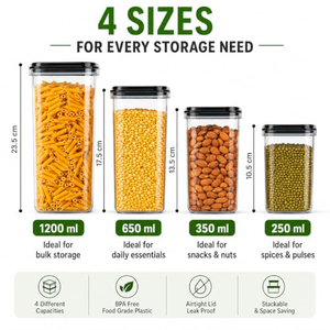 กล่องเก็บอาหารพลาสติกใส ปลอดสาร BPA ซ้อนกันได้ ปิดสนิท ใช้กับตู้เย็น ไมโครเวฟได้ เป็นมิตรกับสิ่งแวดล้อม รีไซเคิลได้ - Product Image 6