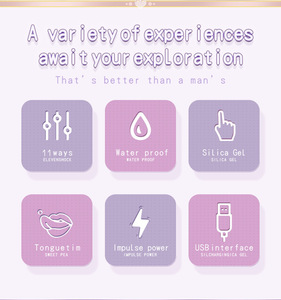 เครื่องกระตุ้นอารมณ์รูปช้างน้อย หมุนได้ 360 องศา พร้อมฟังก์ชั่นดูดและเลียแบบมืออาชีพ 2-in-1 รูปการ์ตูน - Product Image 5