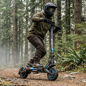 สกู๊ตเตอร์ไฟฟ้า EU Warehouse Dual Motor E Scooter ขับเคลื่อนเร็ว สำหรับขับขี่ออฟโรด พับได้ ล้อ 10 นิ้ว แรงทรงพลัง  ทุกสภาพพื้นผิว K10 Ce Scooter K10 - Product Image 4