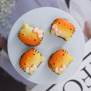 Thân Thiện Với Môi Nhựa Thực Phẩm Chơi Mô Phỏng Kit Handmade Trang Sức Trang Trí Quà Tặng Điện Thoại Trường Hợp Vá Bán Buôn Mèo Bánh Hamburger - Product Image 4