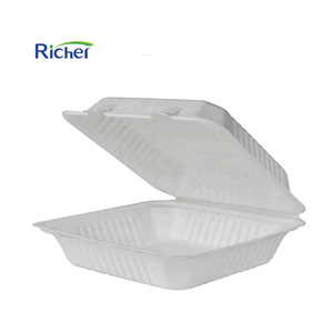 Biodegradable Better Bearing Custom Logo Free Samples Sugarcane Bagasse Plates Bowl Food Container Lunch Box
