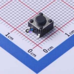 TS-1002S-AR04526 Tactile Switch SMD-4P,6x6mm Switch Single Pole Single Throw Round Button 2.6N Vertical Mount - Product Image 1