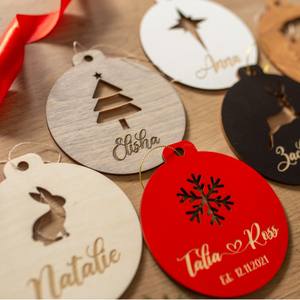 Nuovo stile natale ornamenti <span class=keywords><strong>in</strong></span> <span class=keywords><strong>legno</strong></span> con più nomi fatti da te creativi <span class=keywords><strong>in</strong></span> <span class=keywords><strong>legno</strong></span> decorazioni albero di natale - Product Image 2