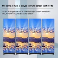 Pantalla LED para Publicidad, Interior y Exterior, Impermeable, HD, Plegable, Portátil, Cartel Digital, Video Wall, GOB