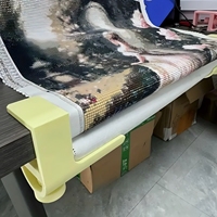 Support de rouleau de peinture au diamant, pince de toile de peinture au diamant, rouleau de peinture au diamant adapté aux dessus de table de 4cm/1.57 pouces d'épaisseur