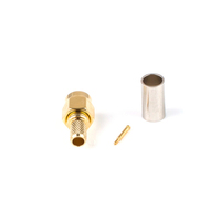 Conectores de cable coaxial Rf Sma Rp Sma para cable coaxial Rg58