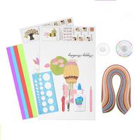 Kit de quilling pour débutants Beckon avec outils essentiels, stylo à fente, aiguille à friser, bandes de papier colorées pour travaux manuels