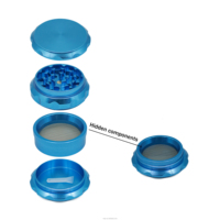 Grand stock de broyeurs à tabac en aluminium, logo personnalisé, conception gratuite, 63 mm, 4 couches, broyeur à épices et herbes de qualité supérieure pour accessoires de fumage