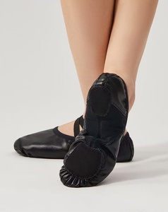Chaussons <span class=keywords><strong>de</strong></span> <span class=keywords><strong>danse</strong></span> classique en cuir noir, faciles à enfiler, chaussons <span class=keywords><strong>de</strong></span> <span class=keywords><strong>danse</strong></span> souples en cuir pour garçons - Product Image 3