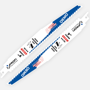 Hojas de sierra recíprocas bimetálicas de 228 mm (9 pulgadas) para demolición, para madera con clavos, 4-6 TPI, para corte de palets y construcción, hoja recíproca M42 - Product Image 1