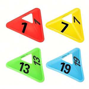 Disque de marquage triangulaire, nouveau design, équipement d'entraînement de football, cônes de football pour l'entraînement d'agilité - Product Image 5