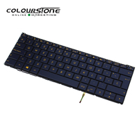Clavier d'ordinateur portable en plastique rétroéclairé UX390 SP pour ZenBook 3 UX390U/UX390UA/UX390UAK Bleu foncé Garantie de 180 jours