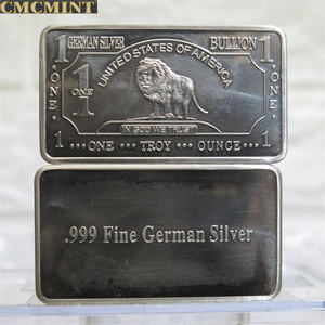 A157L 1 Oz Barra de León de Alpaca/Cuproníquel, Aleación de Zinc, Cobre y Níquel - Product Image 3