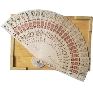 Abanicos de Mano de Madera de 20 cm con Logotipo Personalizado al por Mayor 2025, Abanico de Mano de Madera para Bodas y Fiestas, para Decoración y Regalos - Product Image 6