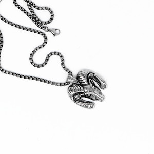 Yunnique – collier avec pendentif en forme de signe du zodiaque en acier inoxydable, bijoux à la mode unisexes - Product Image 5