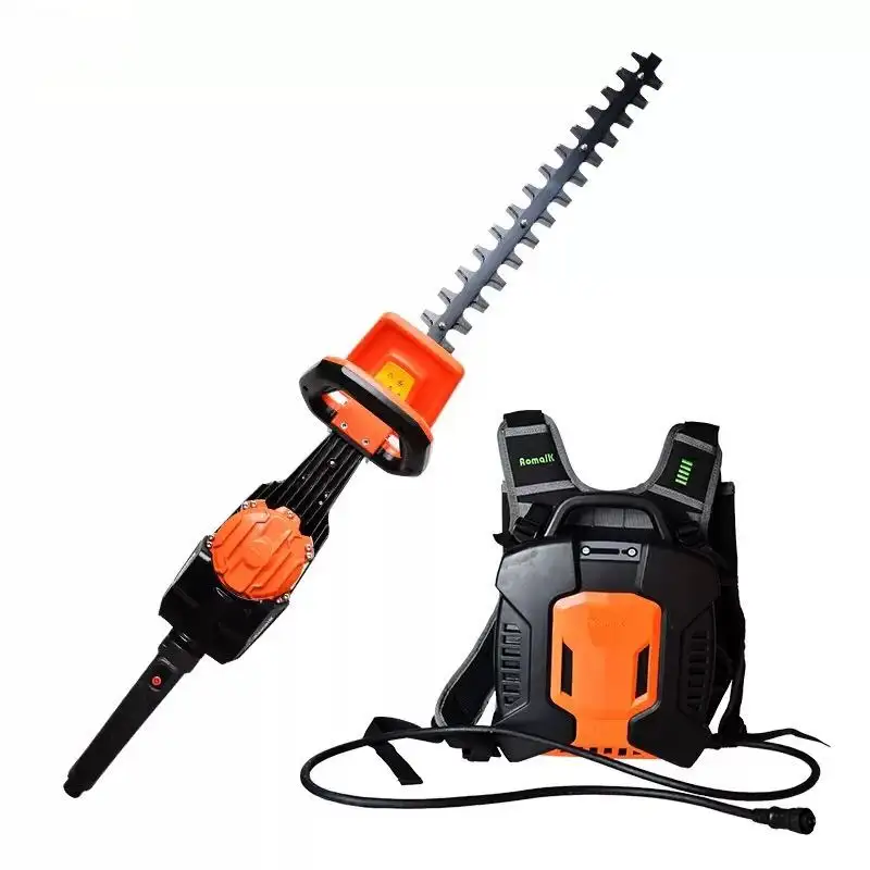 Mochila Elétrica Hedge Trimmer Super Long Life Battery Double-Sided Lâmina Andy Hedge Cortador Trimmer