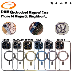 Étui électro-plaqué DAM pour iPhone 14 avec support magnétique - Product Image 2