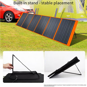 Panneau solaire pliable haute puissance 500W avec station d'alimentation portable et contrôleur de charge solaire, sac de transport pliable pratique - Product Image 5