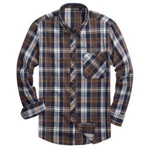 Camisa de Franela a Cuadros para Hombre, Manga Larga, Cierre de Botones, Estilo Casual, Algodón Transpirable, Ropa de Otoño, Última Moda - Product Image 4