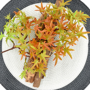 Ruyin Ramas de Hojas de Arce Artificiales de 10cm-30cm, Ramo Rojo para Decoración de Paisajes - Product Image 3